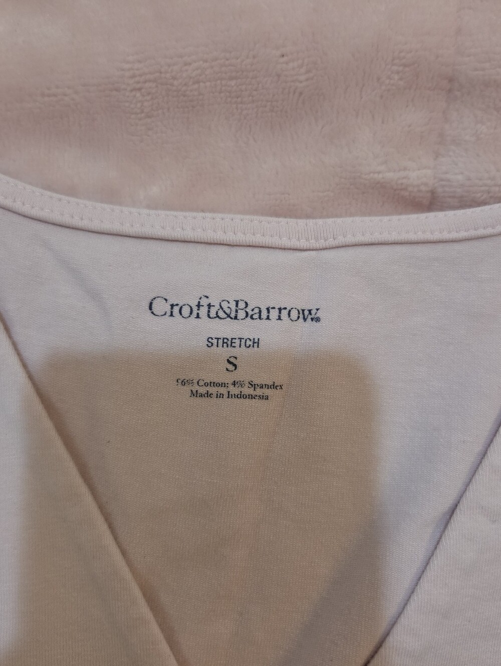 Croft & Barrow Pink Casual V Neck Pullover Babydoll Blouse Medium - Picture 4 of 8